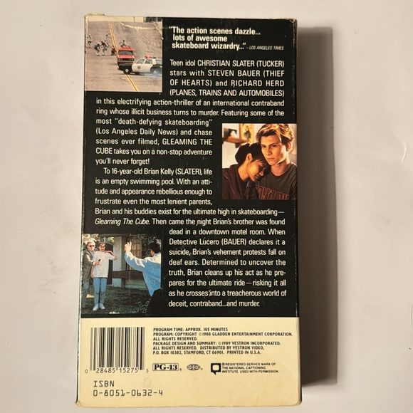 Gleaming the Cube: VHS 📼 Cult classic skateboarding action movie Good condition - Picture 5 of 9
